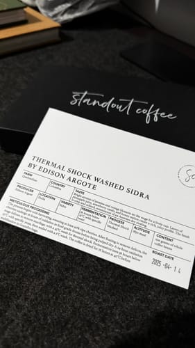 Customer photo review of Edinson Argote Thermal Shock Washed Sidra - Colombia