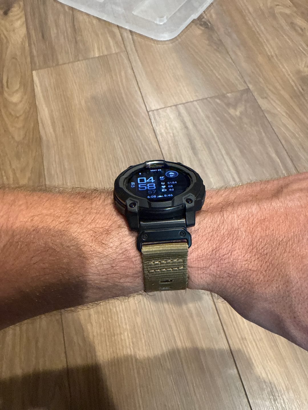 Customer photo review of Garmin Tactical Nylon Strap - Durable QuickFit Band