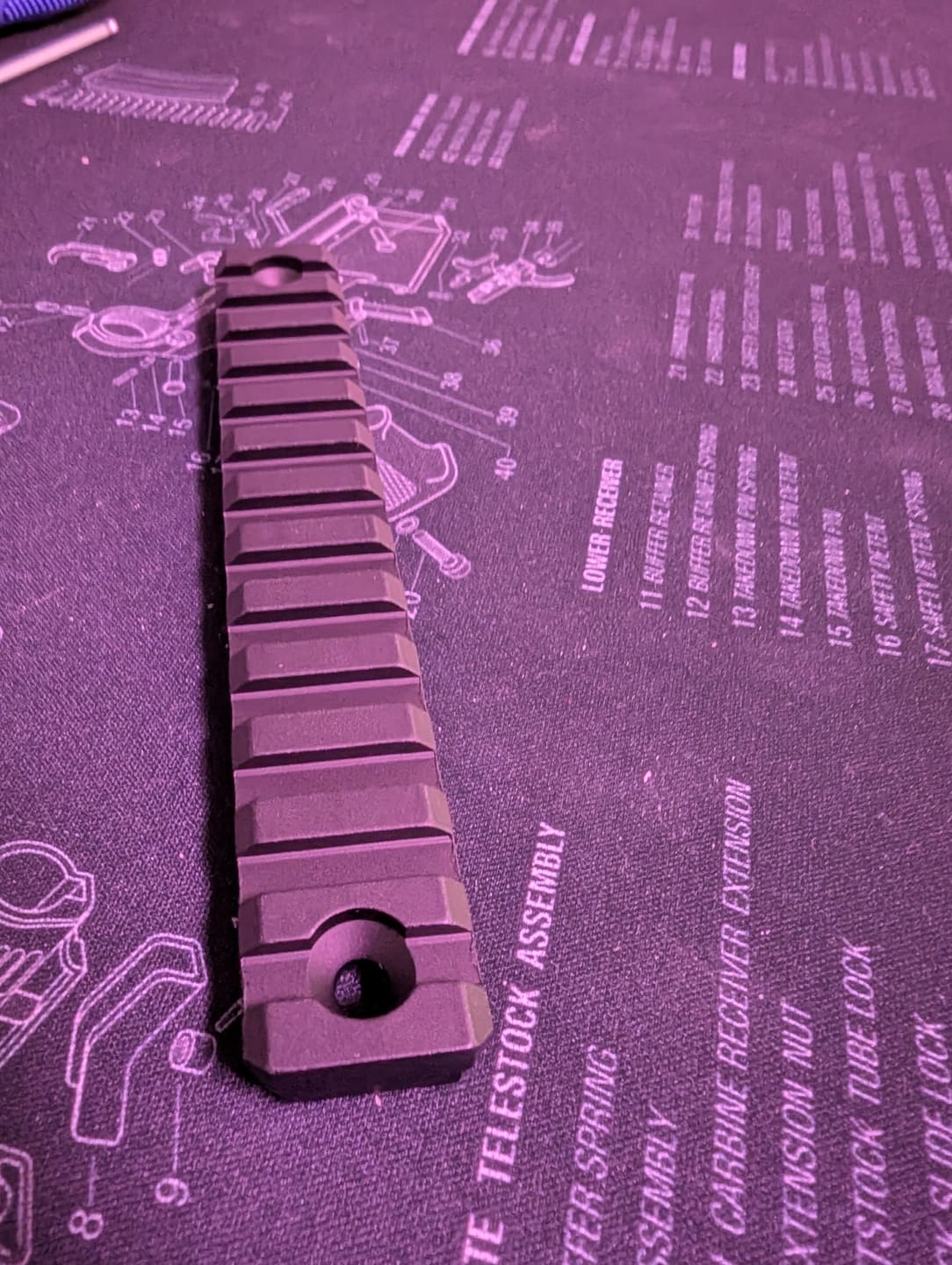 Customer photo review of Vector Optics 21mm MLOK Schiene Länge wählbar