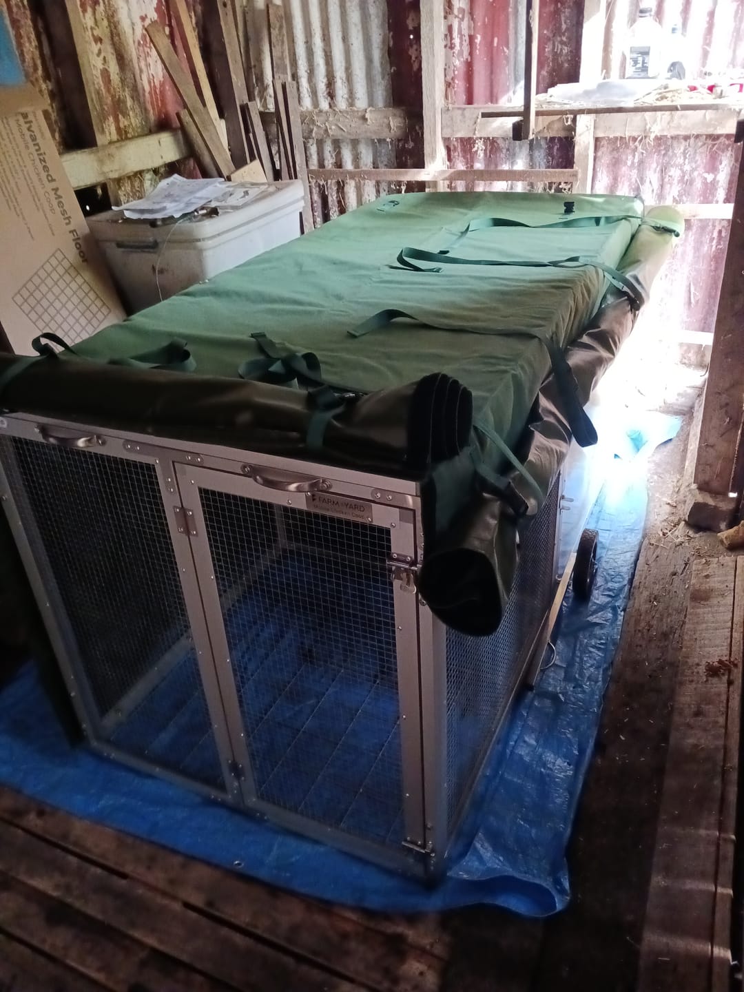 Customer photo review of Collapsible Chicken Nesting Box