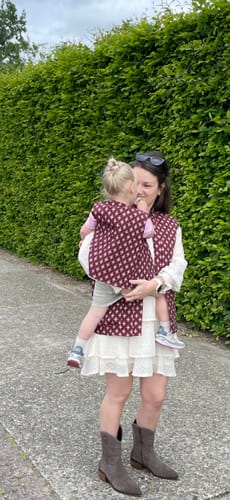Customer photo review of Isabelle Bodywarmer Bordeaux