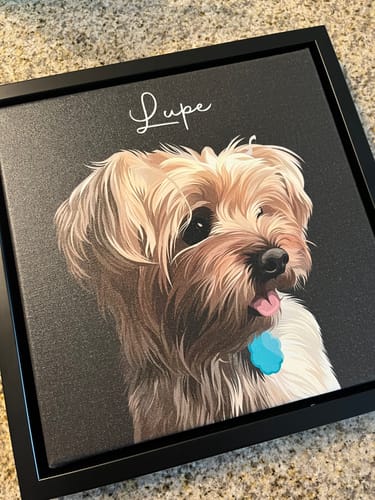 Customer photo review of Pet Art Canvas Wrap