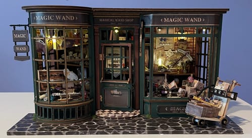 Customer photo review of Magic House DIY Wooden Miniature House Kit