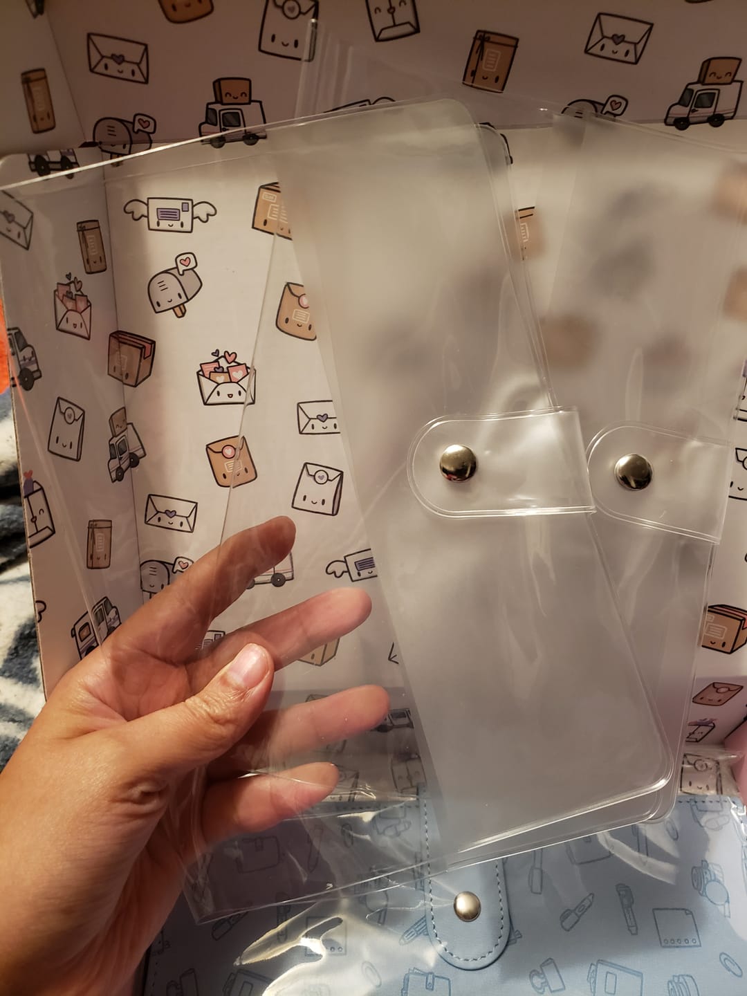 Customer photo review of Journal Cover - Clear PVC