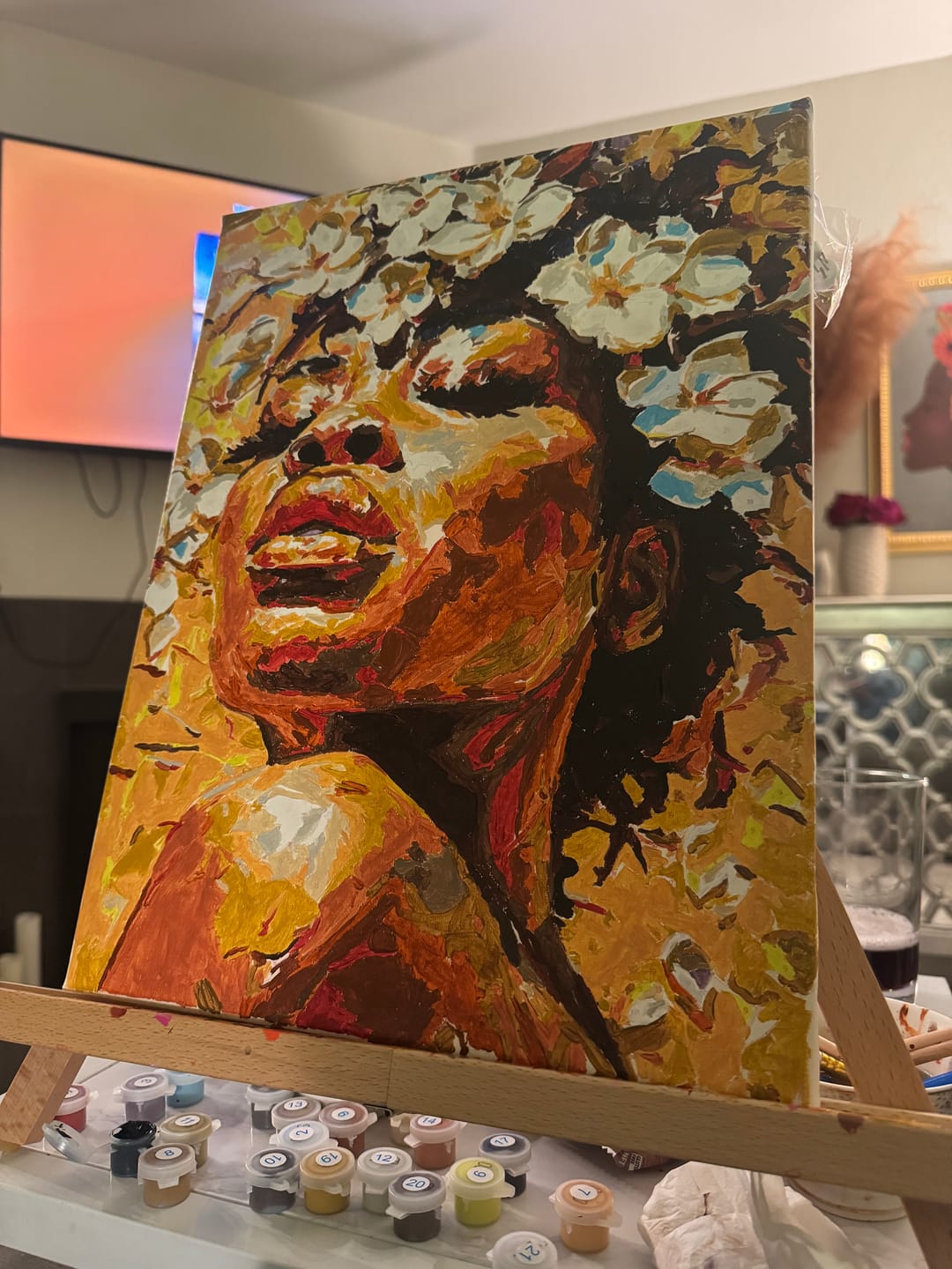 Customer photo review of YOUR PHOTO AS PAINT BY NUMBERS