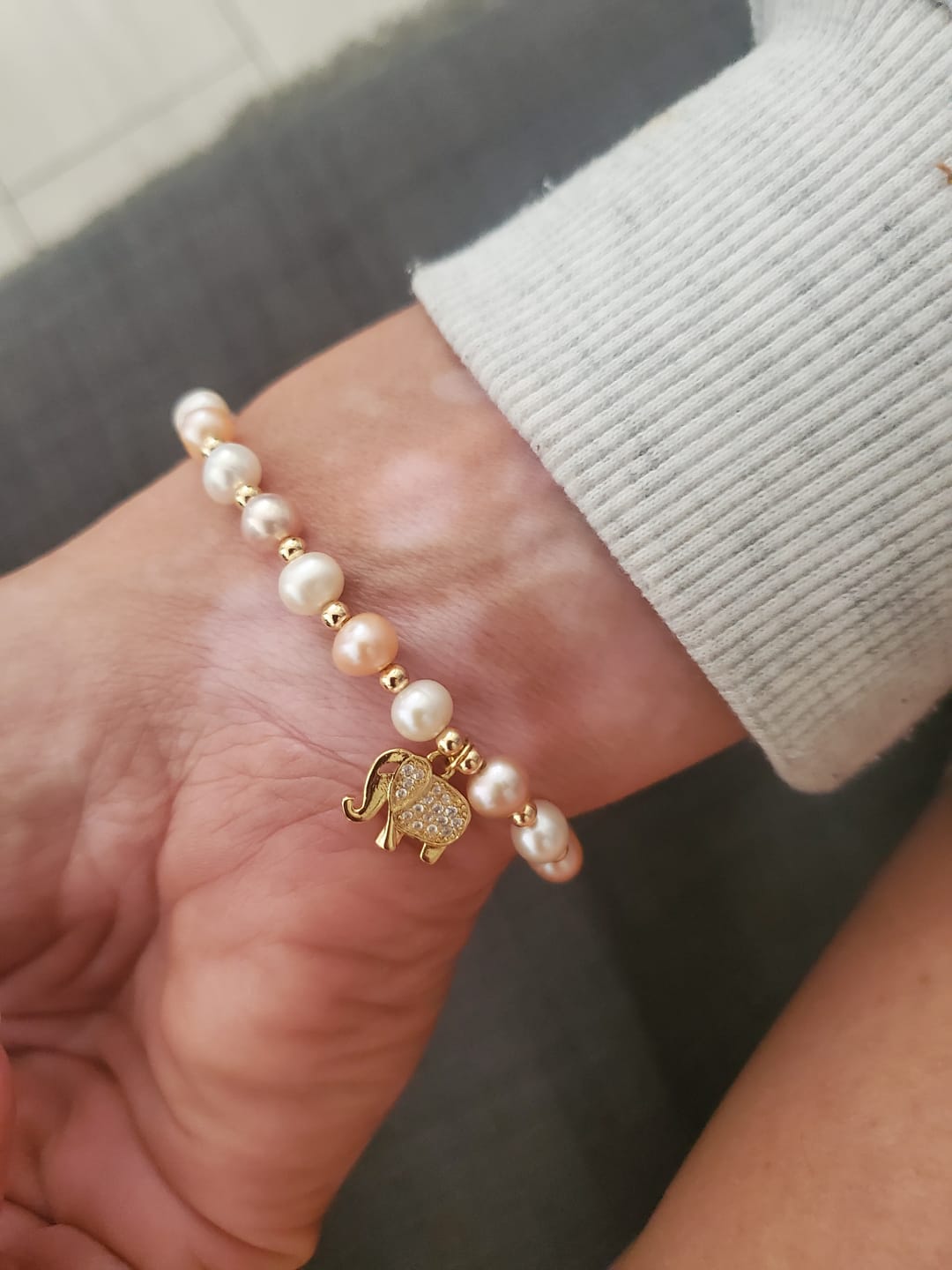 Customer photo review of Bracelet Perle Femme Maui