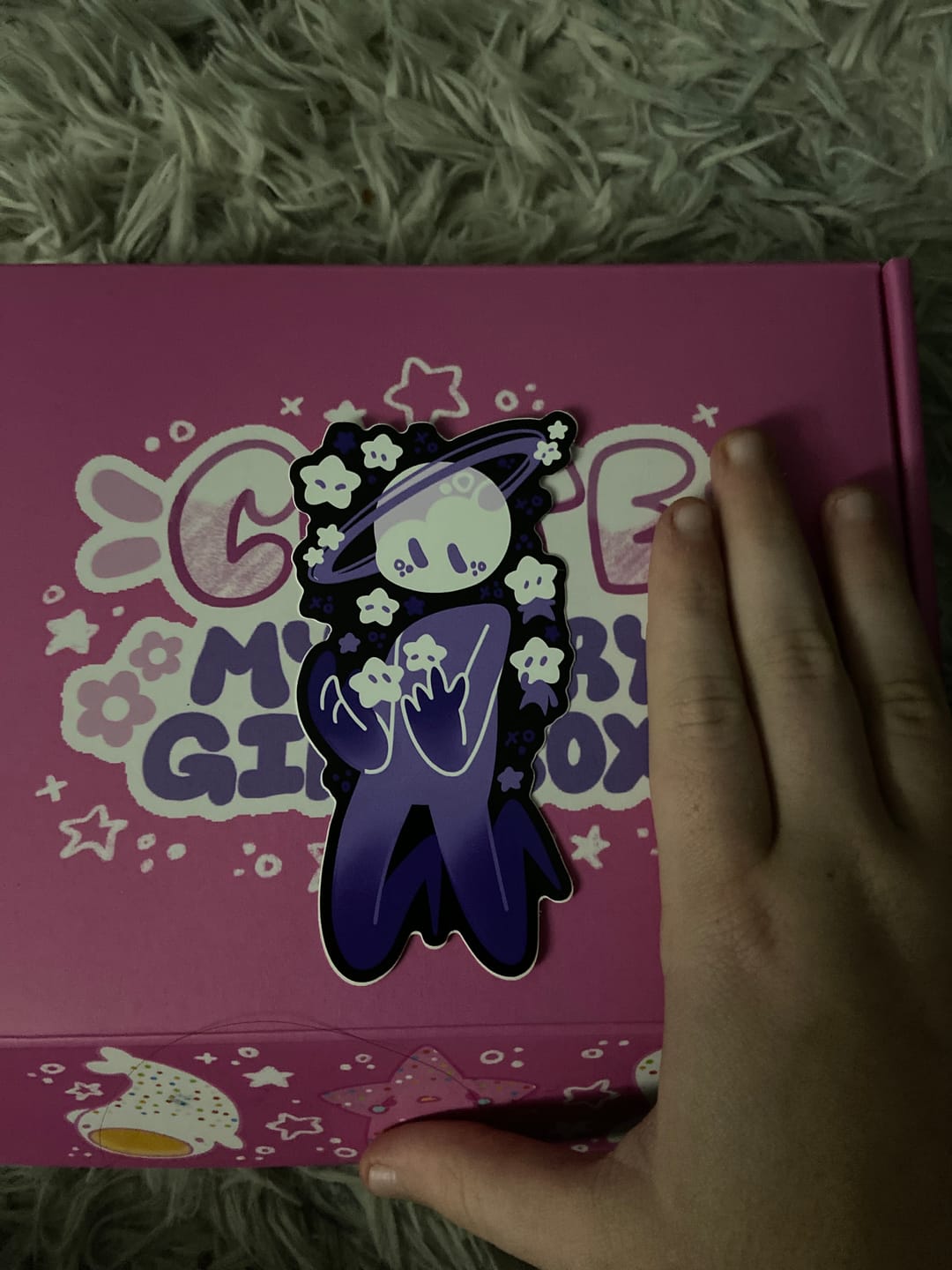 Customer photo review of Planet Person With Star Babies Sticker