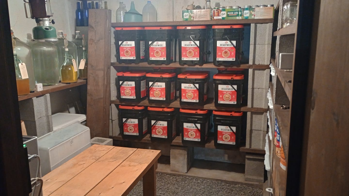 Customer photo review of 720 Servings of Ready Wise Emergency Survival Food Storage