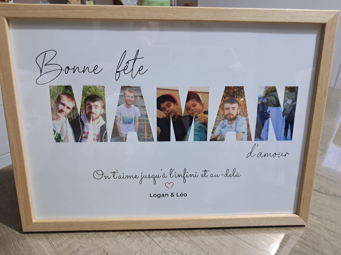 Customer photo review of Bonne fête Maman - Affiche Personnalisée