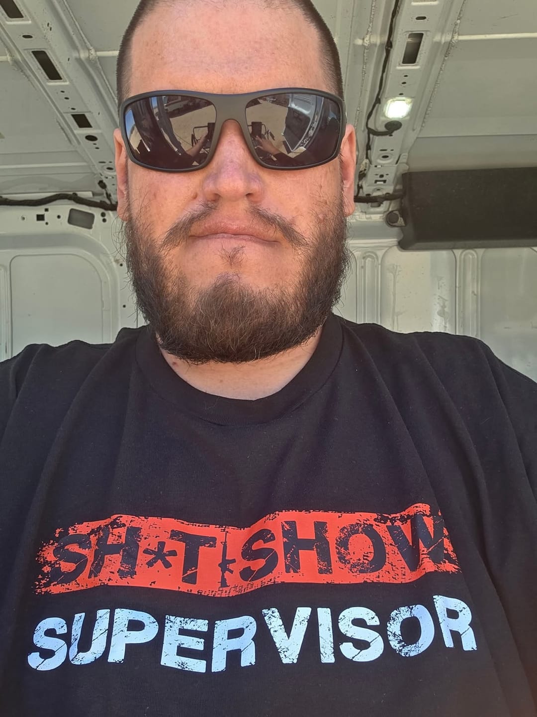 Customer photo review of Sh*t Show Supervisor T-Shirt