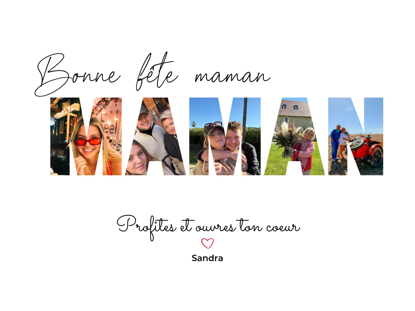 Customer photo review of Bonne fête Maman - Affiche Personnalisée