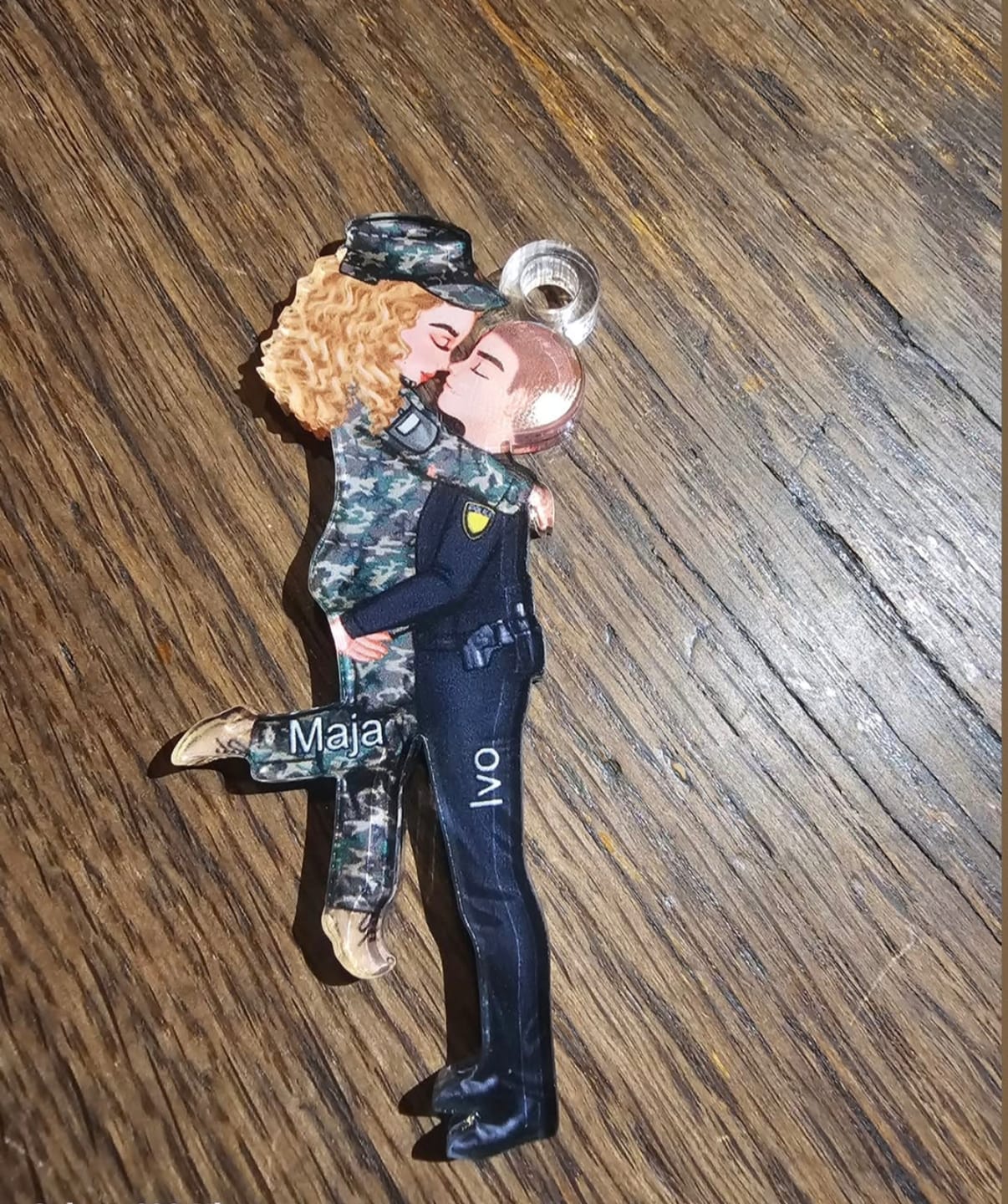Customer photo review of Personalized Ornament, Couple Portrait, Firefighter, Nurse, Police Officer, Teacher, Gifts by Occupation