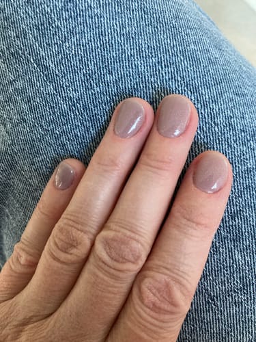 Customer photo review of Mocha Rose Dipping Powder