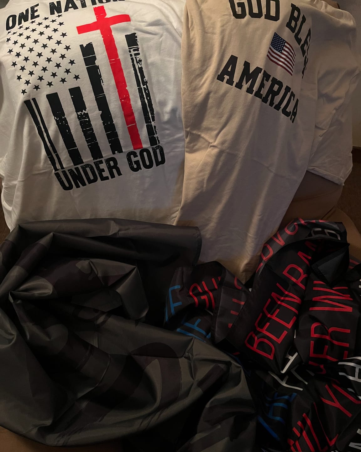 Customer photo review of One Nation Under God T-Shirt