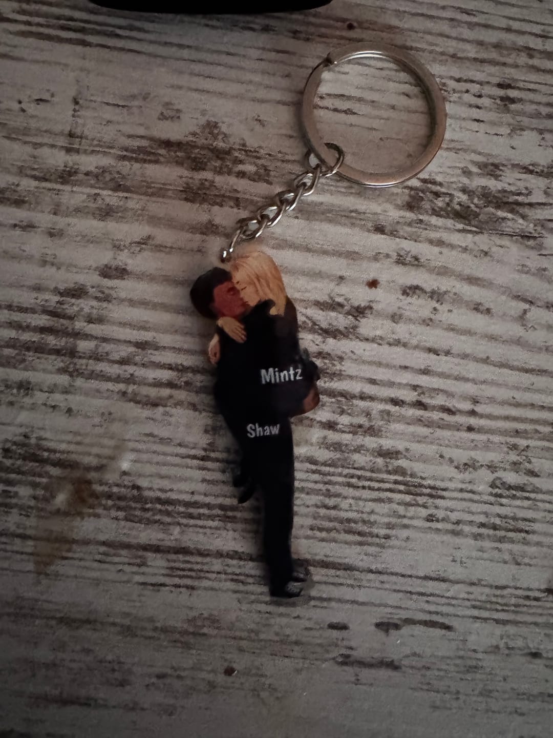 Customer photo review of Personalized Keychain, Couple Portrait, Firefighter, Nurse, Police Officer, Teacher, Gifts by Occupation