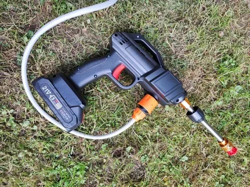 Customer photo review of Akku Hochdruckreiniger - tragbar, stark & flexibel einsetzbar