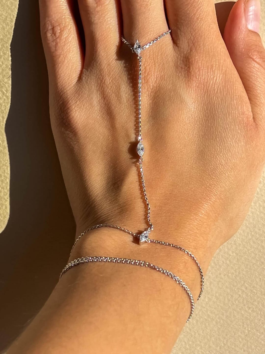 Customer photo review of Marquise Hand Chain