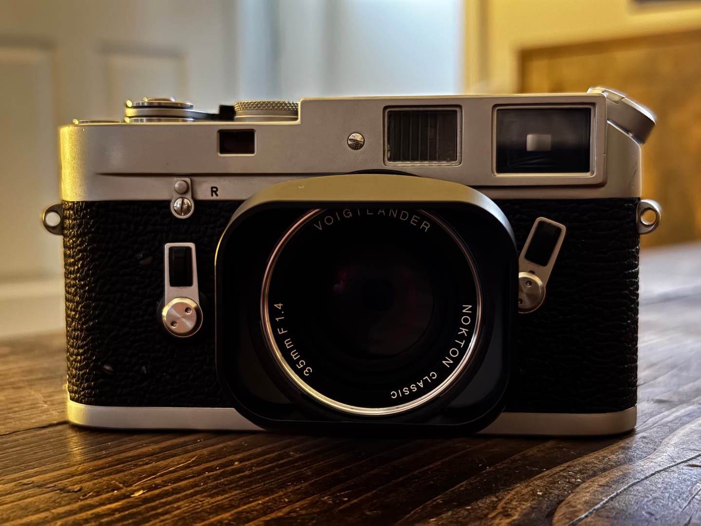 Customer photo review of Square Lens Hood for Voigtlander 35/40/50mm (Black Aluminum) Type 2