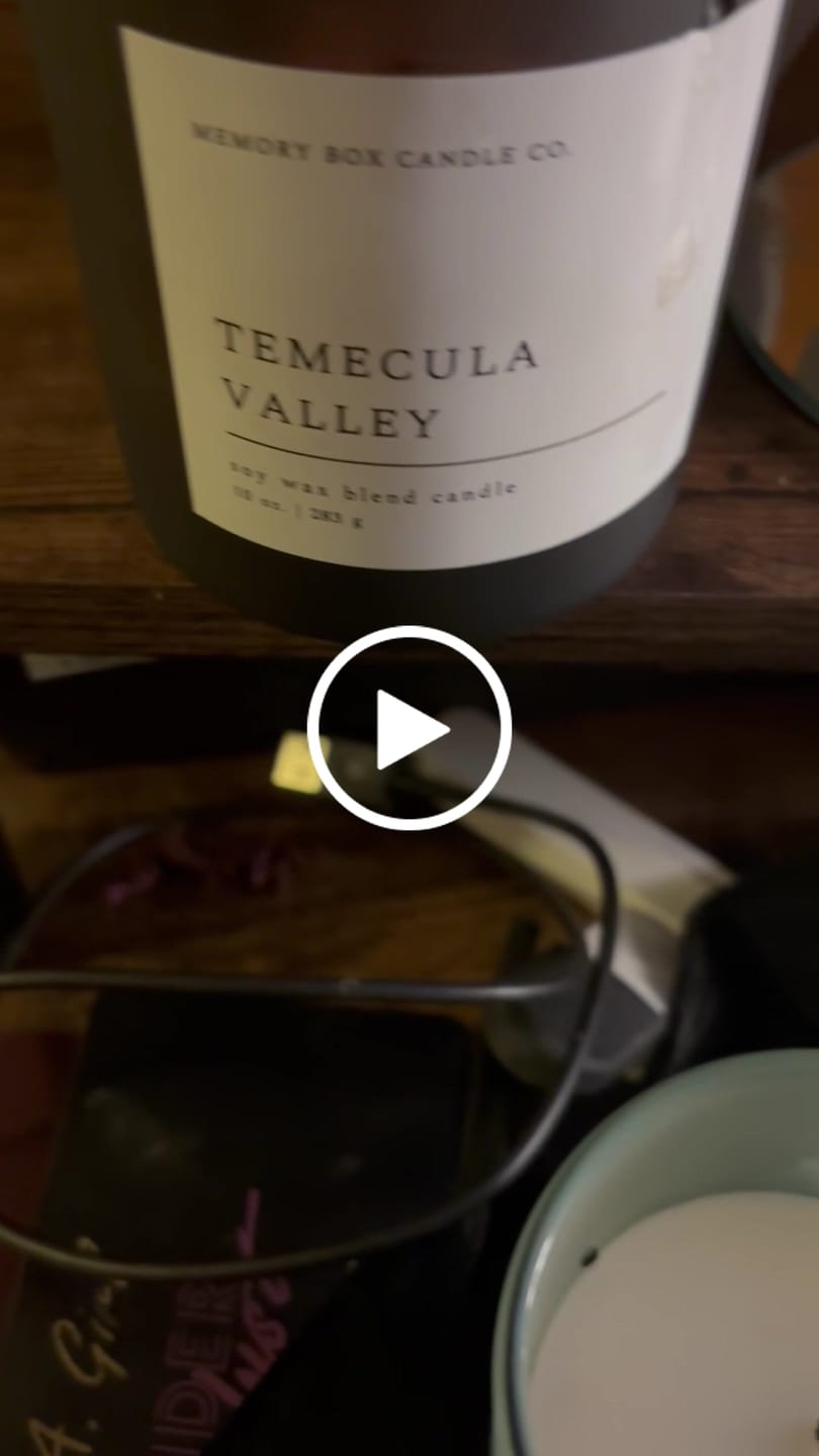 Customer video review of Temecula Valley 10 oz. Candle