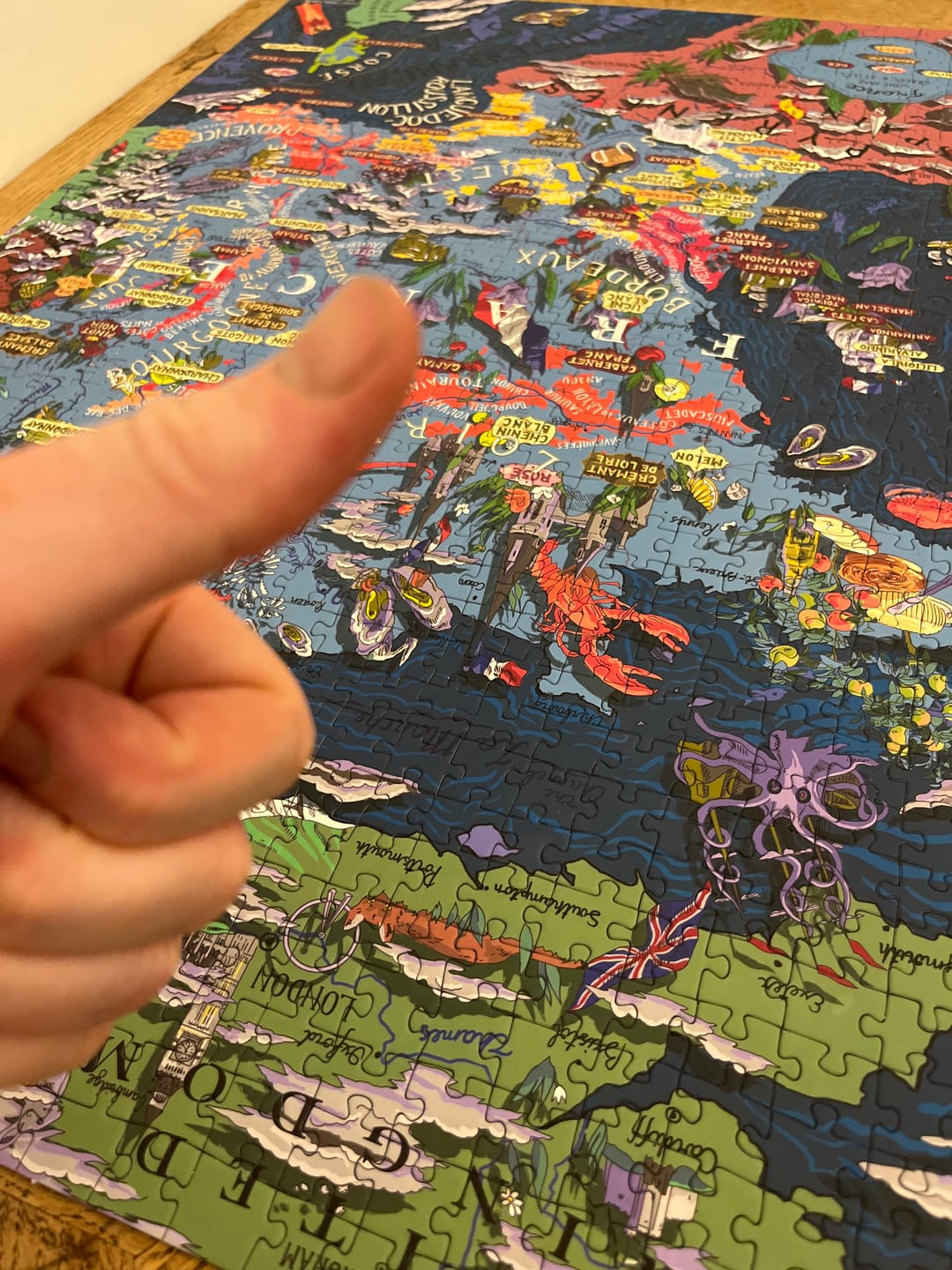 Customer photo review of Wine Puzzle - France