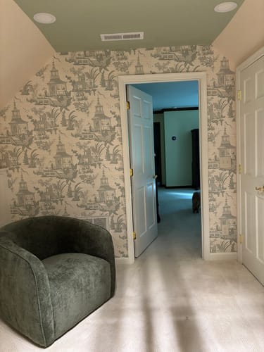 Customer photo review of Thibaut T13651 EMPRESS COURT Mist