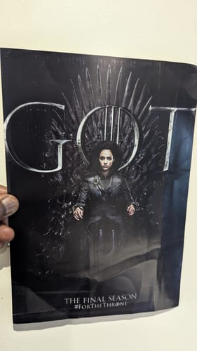 Customer photo review of Game Of Thrones The Final Season 8 Nathalie Emmanuel Poster