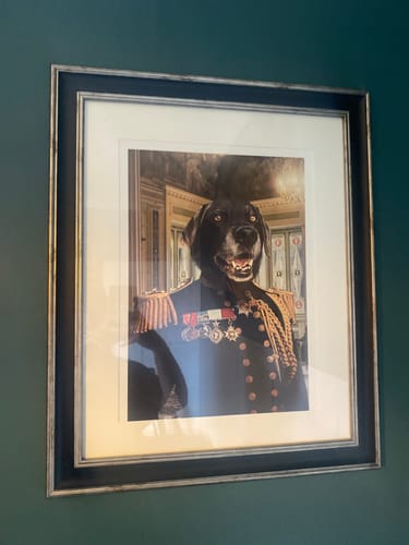 Customer photo review of The Earl - Custom Pet Portrait