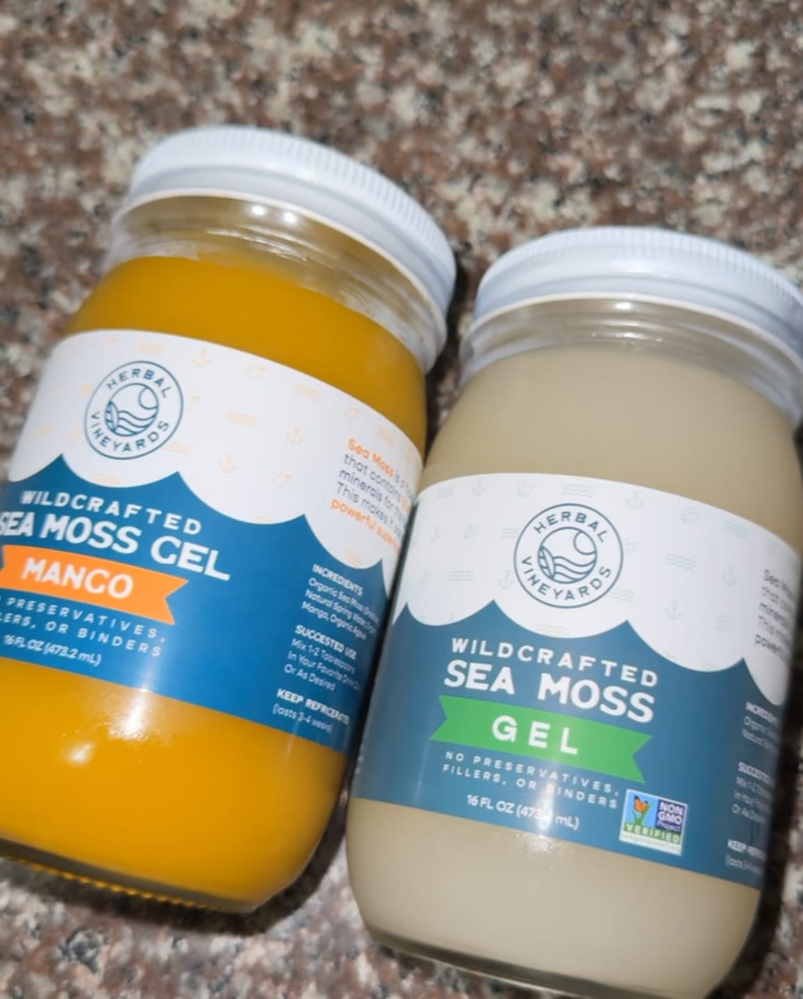 Customer photo review of EXCLUSIVE MANGO SEA MOSS GEL