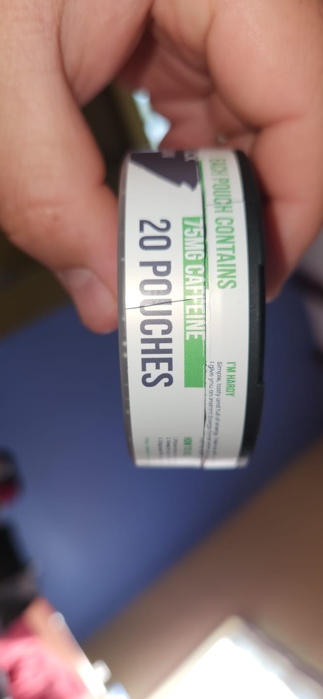 Customer photo review of HARDY | MINT CRUSH ENERGY POUCH | 75mg