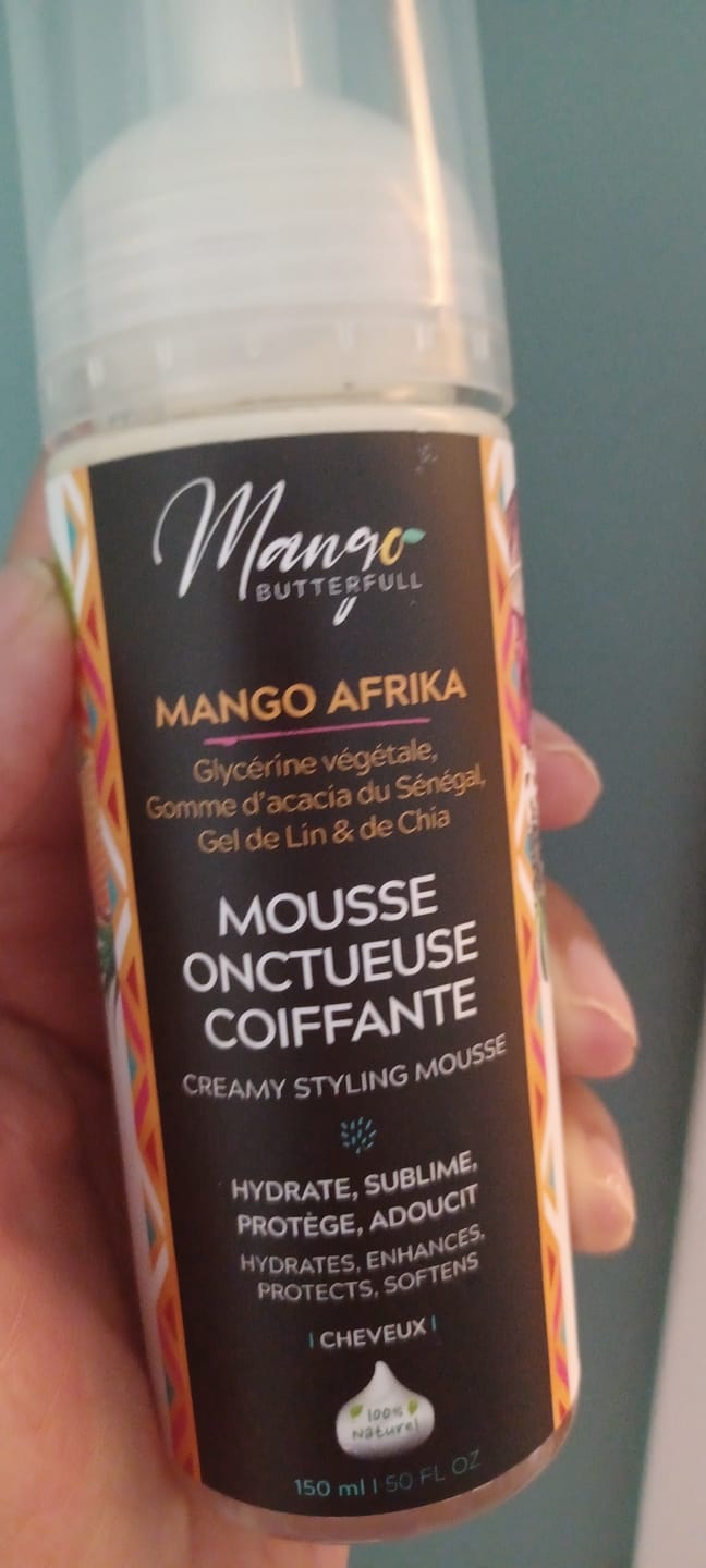 Customer photo review of Mousse coiffante onctueuse - MANGO AFRIKA