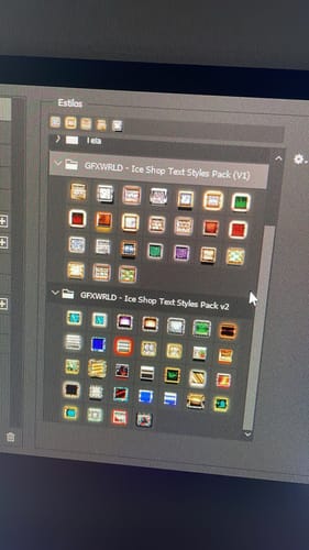 Customer photo review of Ice Shop Text Styles Pack (Vol. 2)