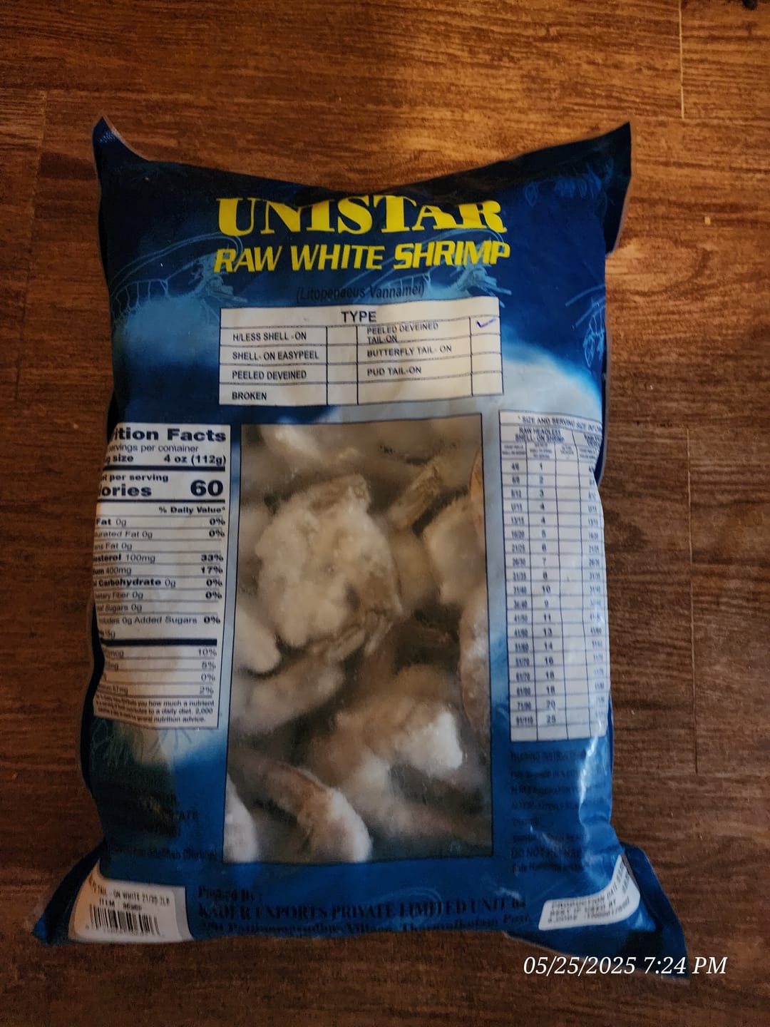 Customer photo review of Peeled & Deveined Shrimp (10lbs)