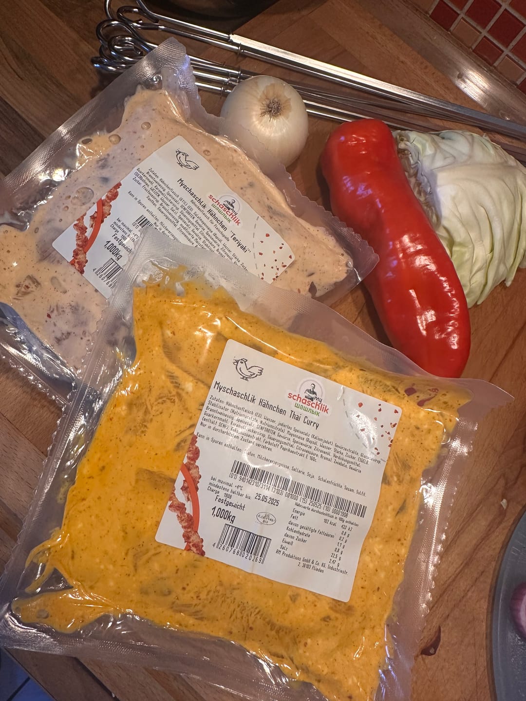 Customer photo review of Hähnchen-Schaschlik Thai Curry – leicht scharf & exotisch | mySchaschlik