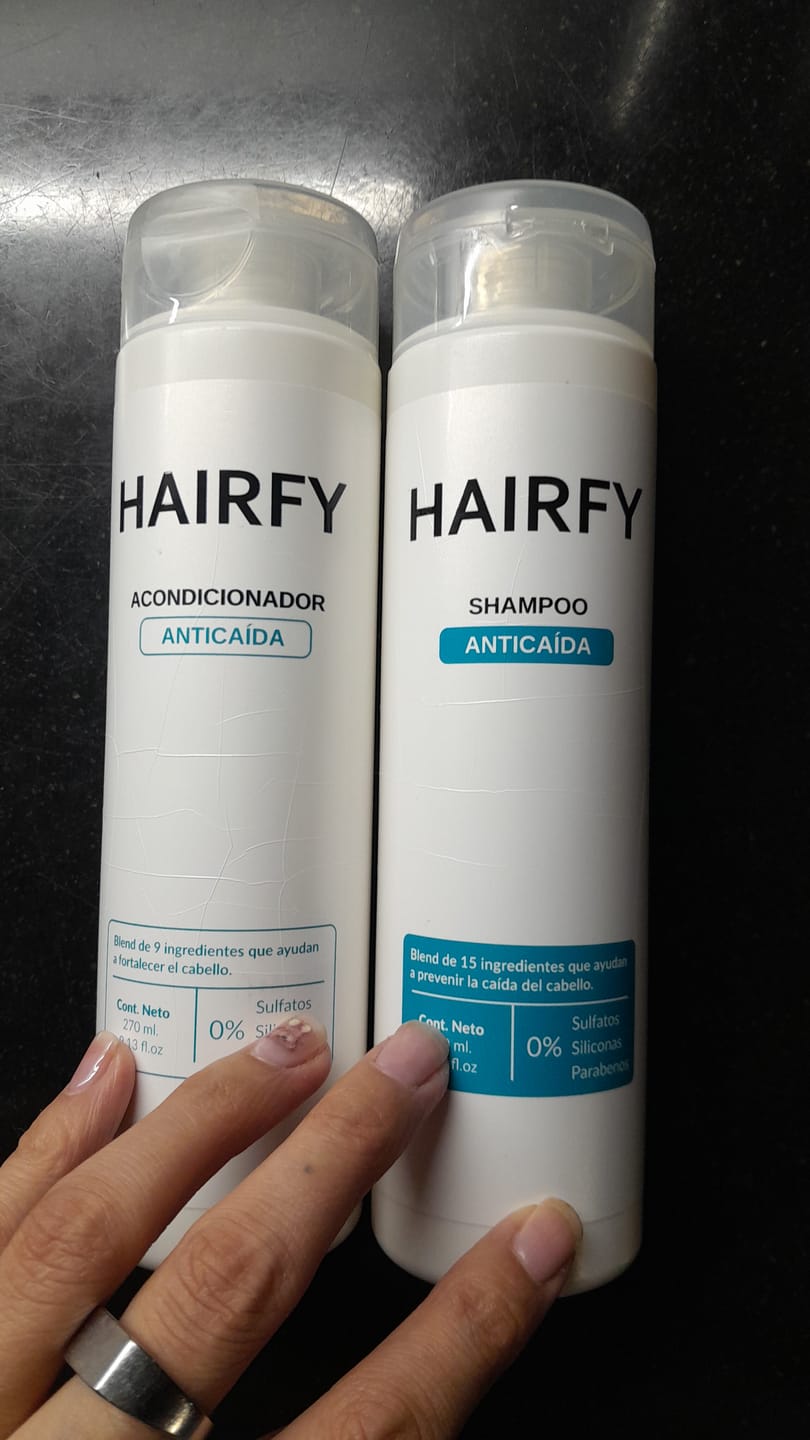 Customer photo review of Combo Anticaída - Shampoo y Acondicionador