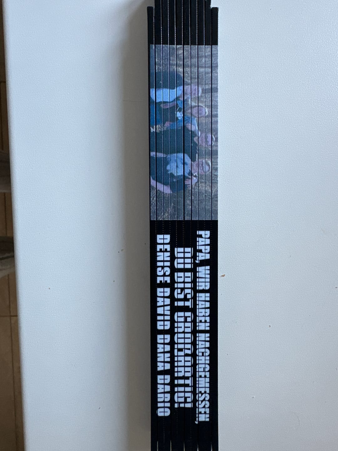 Customer photo review of Unser Papa - Personalisierter Zollstock mit eigenem Foto für Papa und Opa