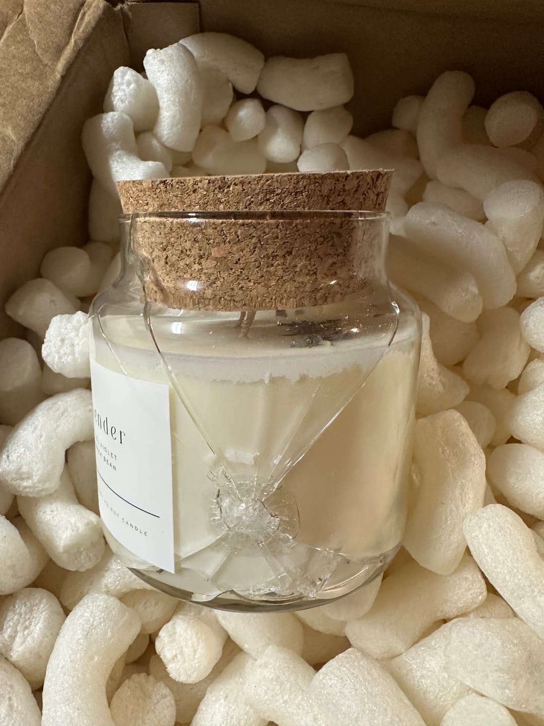Customer photo review of Lemon + Lavender 22 oz Glass Candle