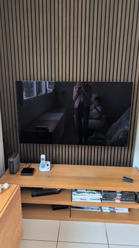 Customer photo review of Panneau acoustique en bois | Chêne Fumé | De première qualité