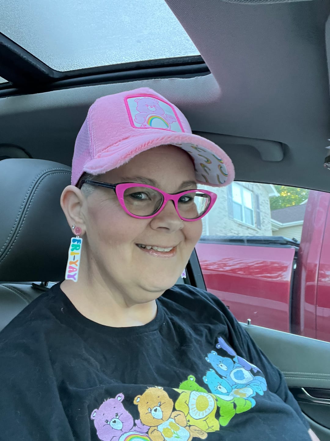 Customer photo review of OVERLORD X Care Bears:  Cheer Bear Trucker Cap