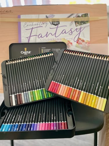 Customer photo review of 72 Piece Coloured Pencil Set in Display Tin