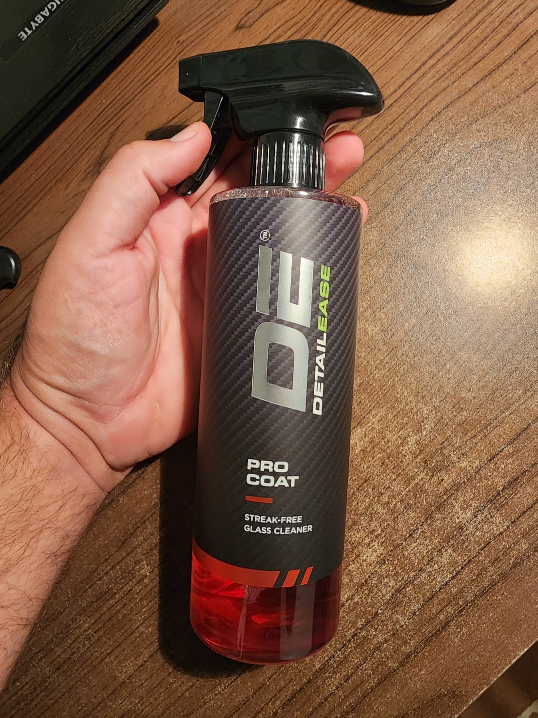 Customer photo review of Pro Coat - Streak Free Glass Cleaner