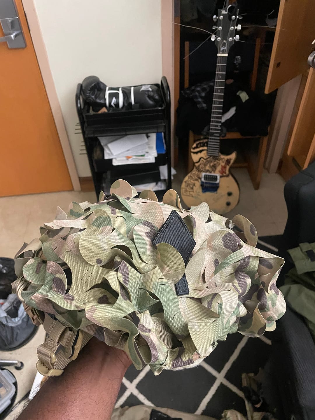 Customer photo review of Predator Ghillie™ Helmet Cover