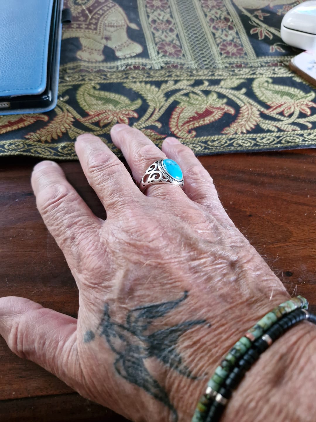 Customer photo review of BLUE EYES. - 925 STERLING SILVER