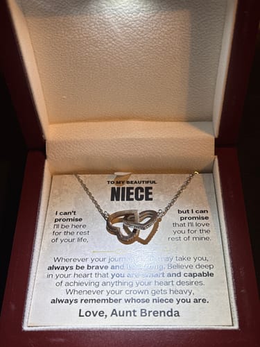 Customer photo review of ❤️ To My Niece - Beautiful Gift Set - SS117V9
