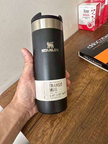 Customer photo review of Stanley The Aerolight Transit Mug Black Metallic 0.47L