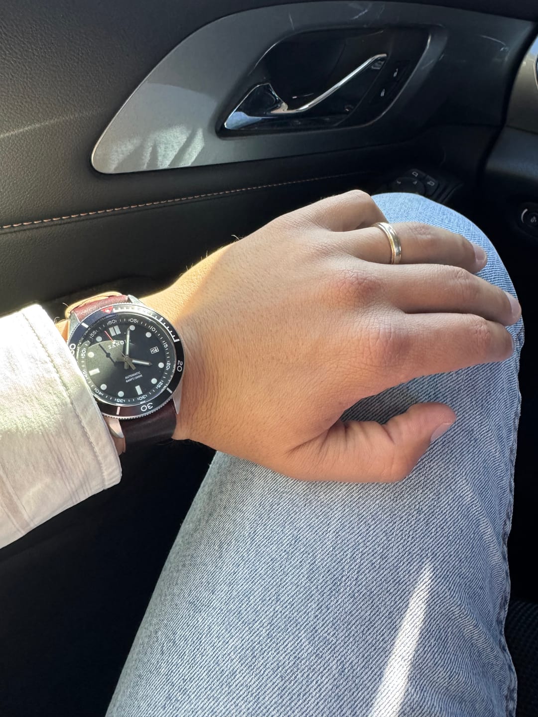 Customer photo review of Safari Shell Cordovan Single-Pass Strap - NEW
