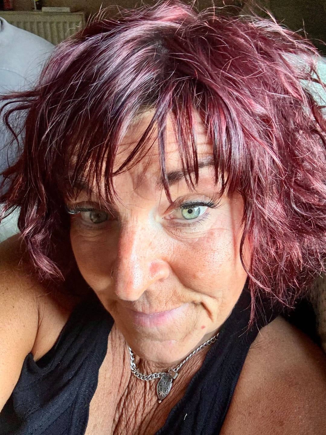 Customer photo review of Stranded Bun Duo - Curly & Flicky Styles - Colour #99J Plum Blossom