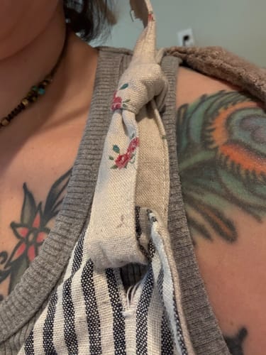 Customer photo review of Colette Coverall, Linen