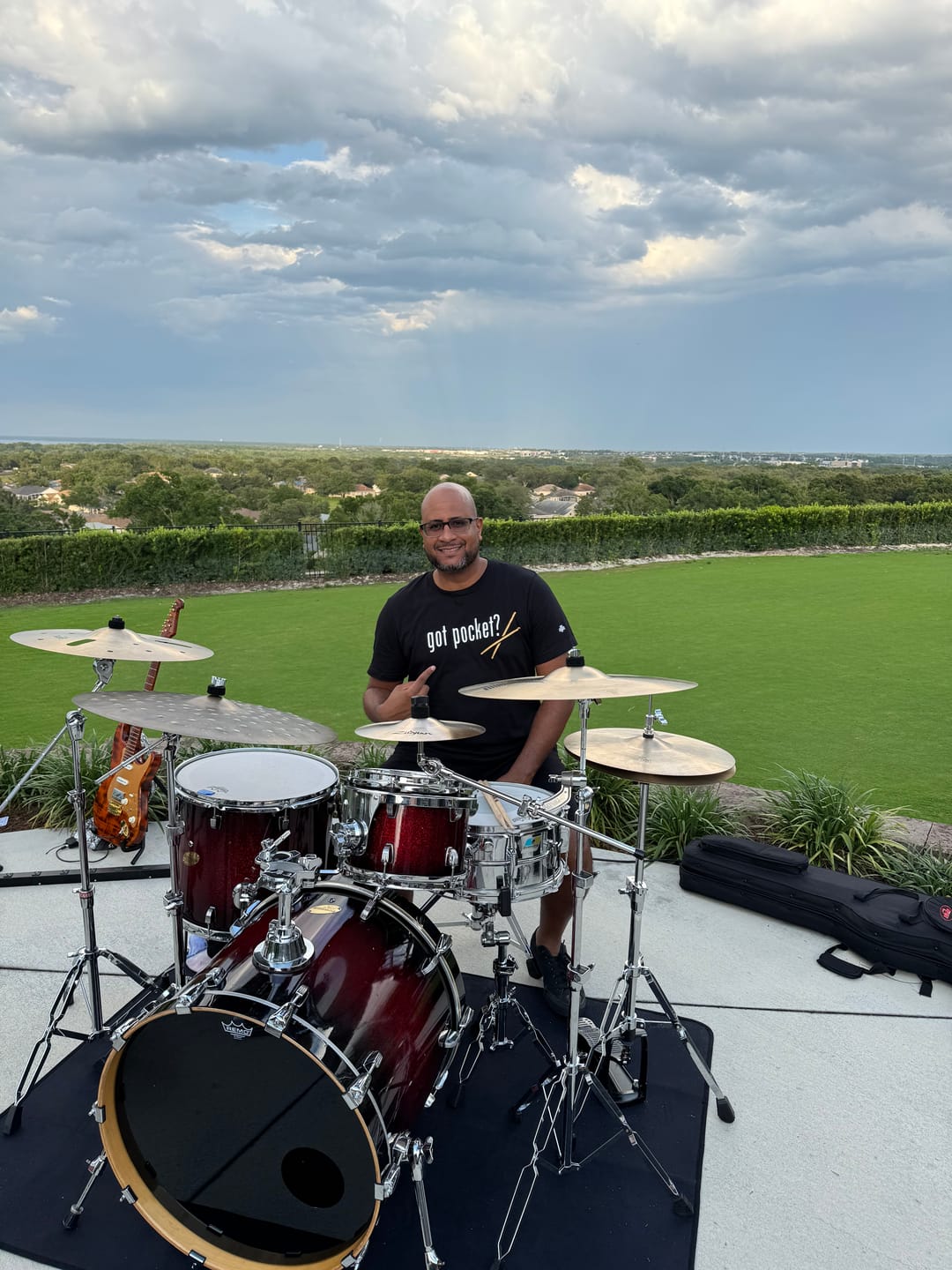 Customer photo review of Drum T-shirt (Black)