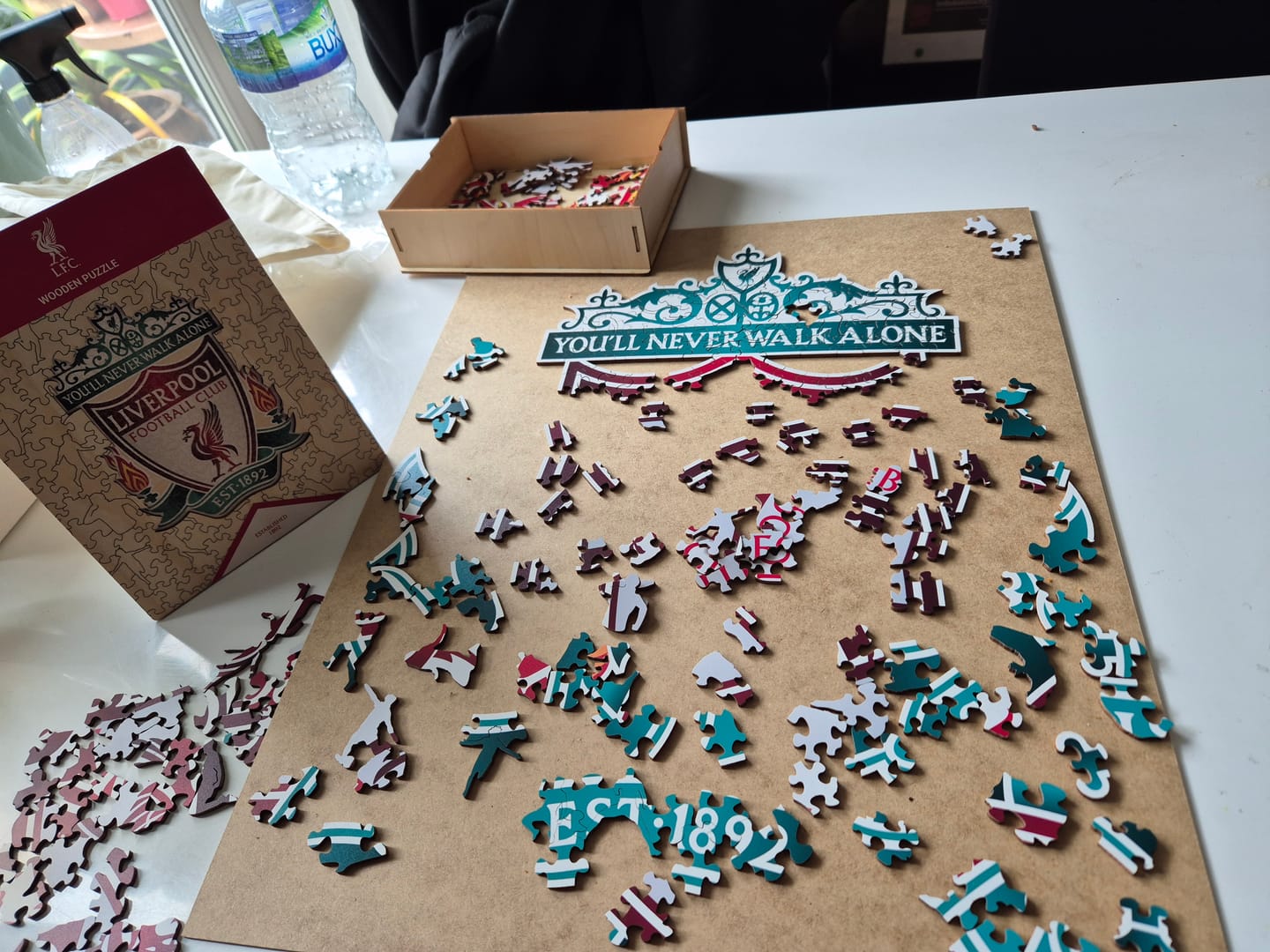 Customer photo review of Liverpool FC® Crest - Wooden Puzzle