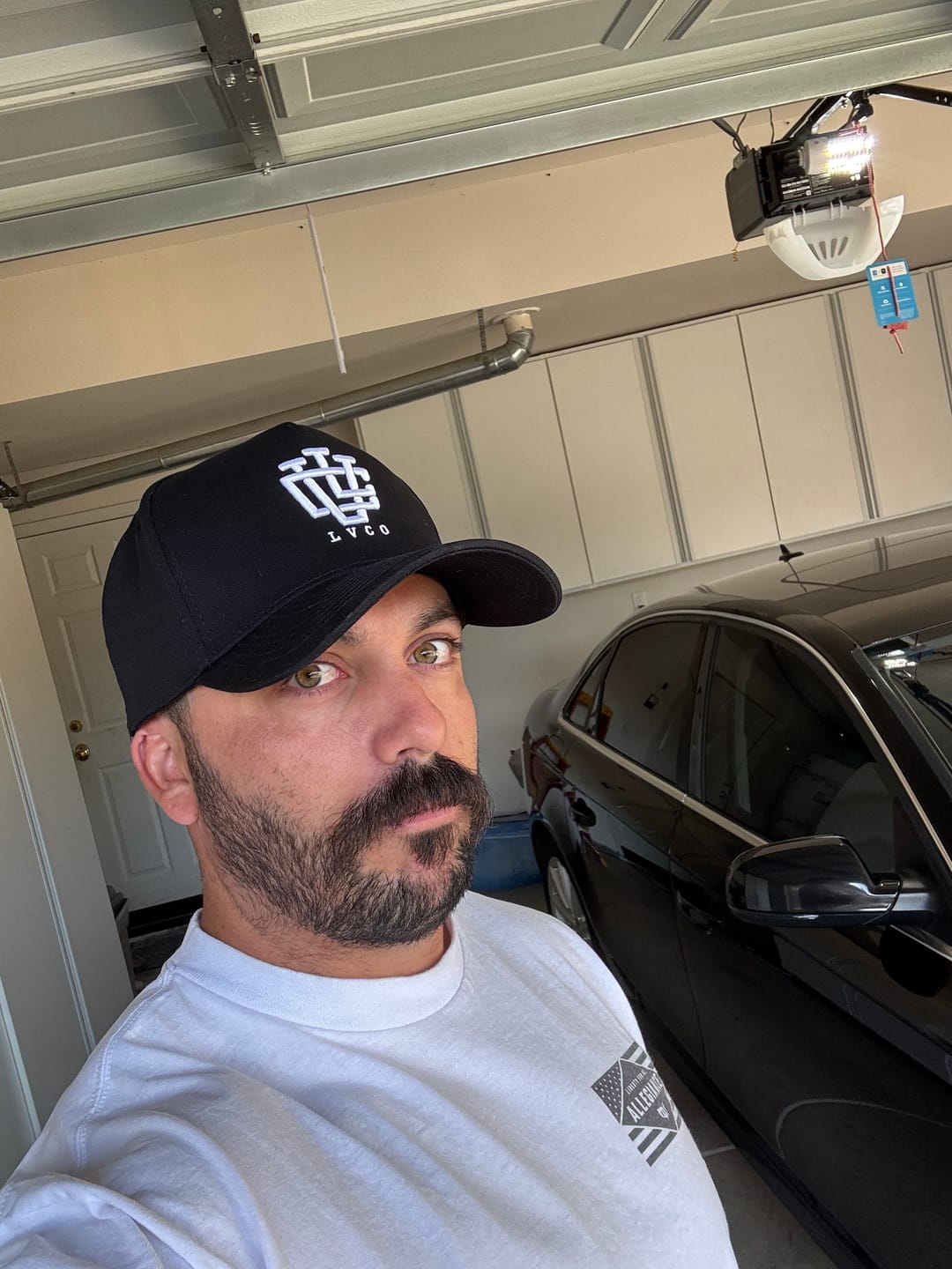 Customer photo review of LVCO "Jet Black" A-Frame Snapback